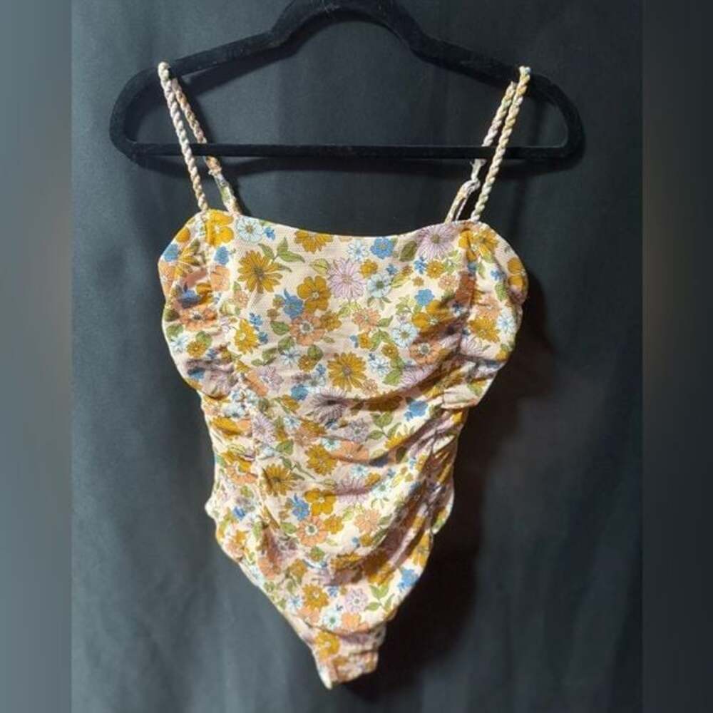 Floral Ruched Swimsuit